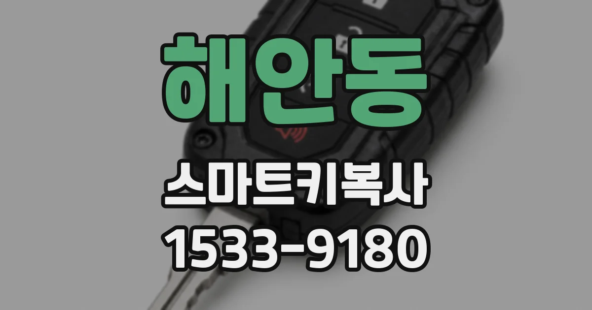 해안동 스마트키복사