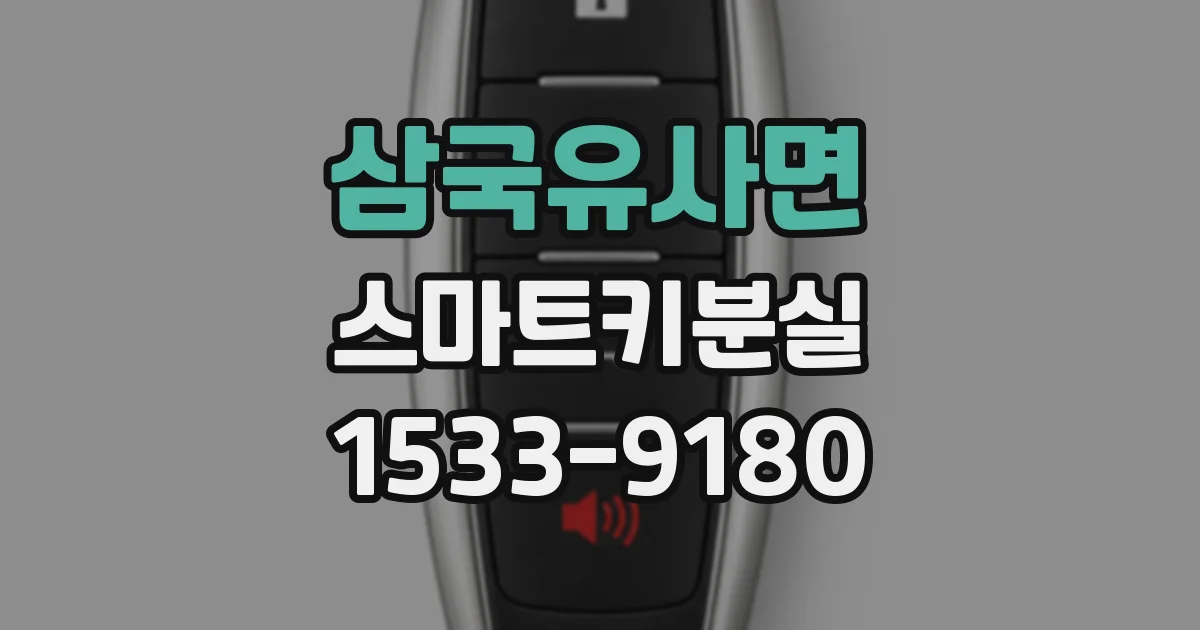 삼국유사면 스마트키분실