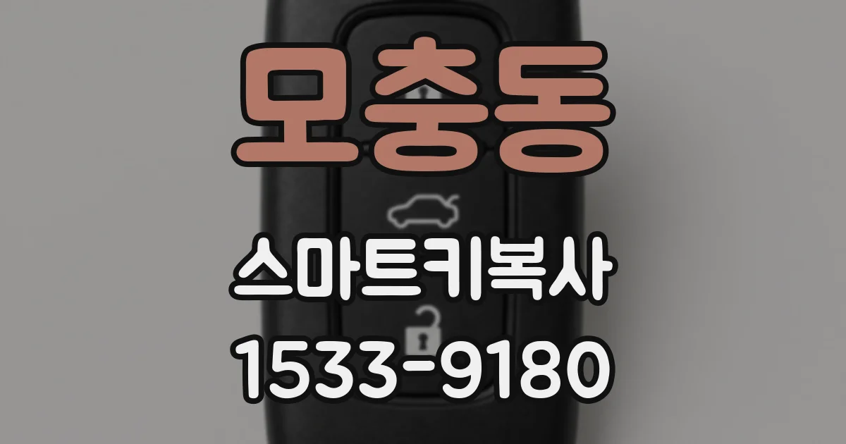 모충동 스마트키복사