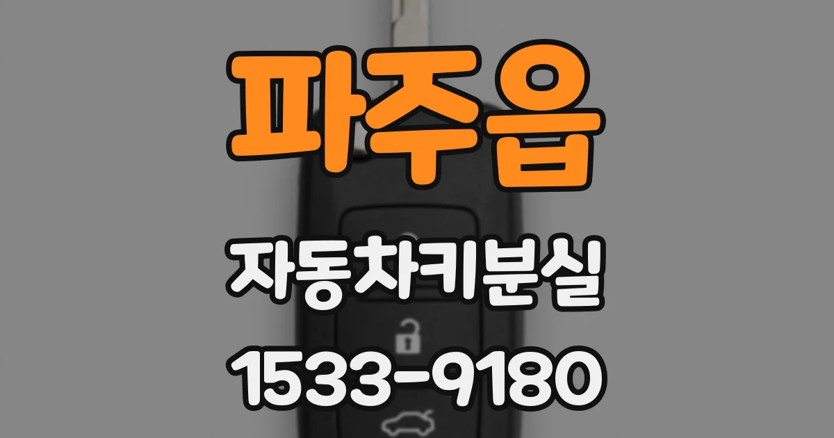 파주읍 자동차키분실