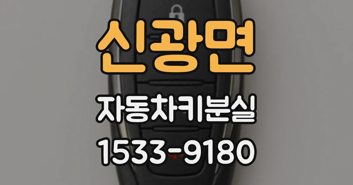 신광면 자동차키분실