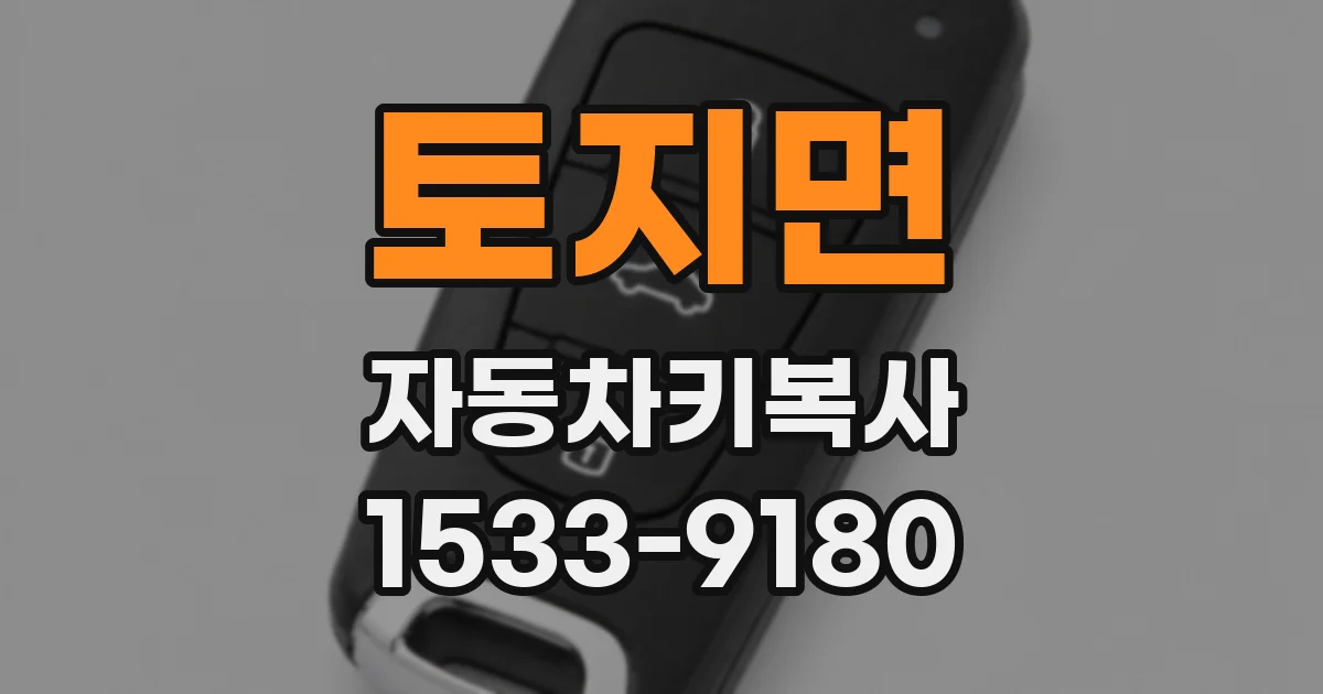 토지면 자동차키복사
