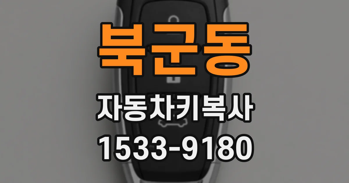 북군동 자동차키복사