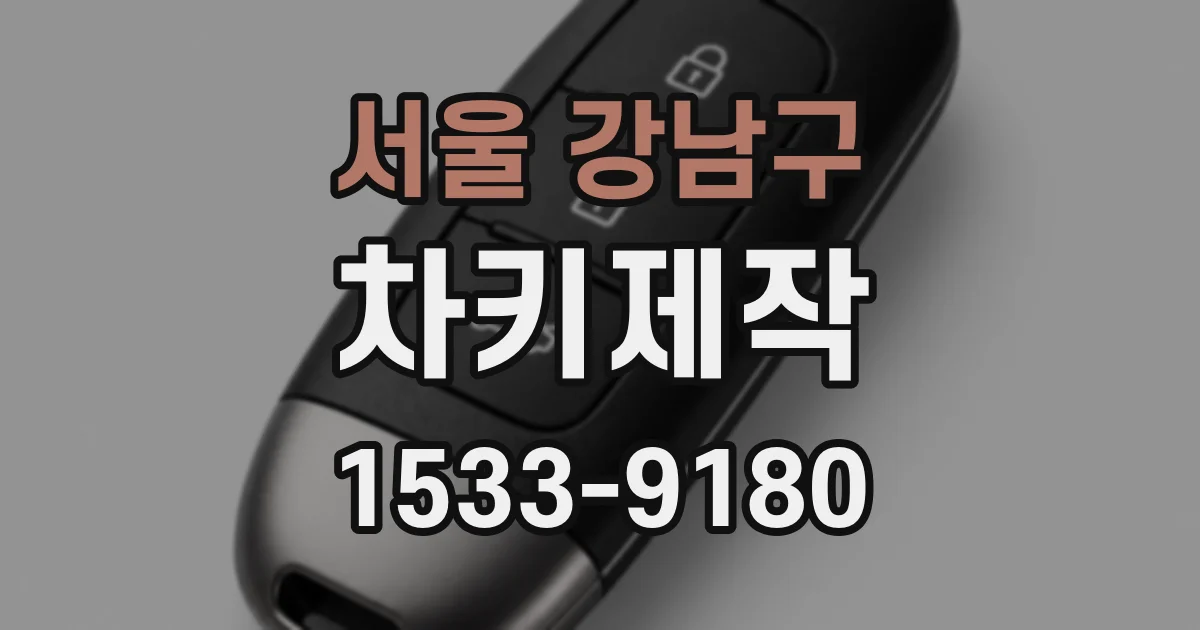 서울 강남구 차키제작