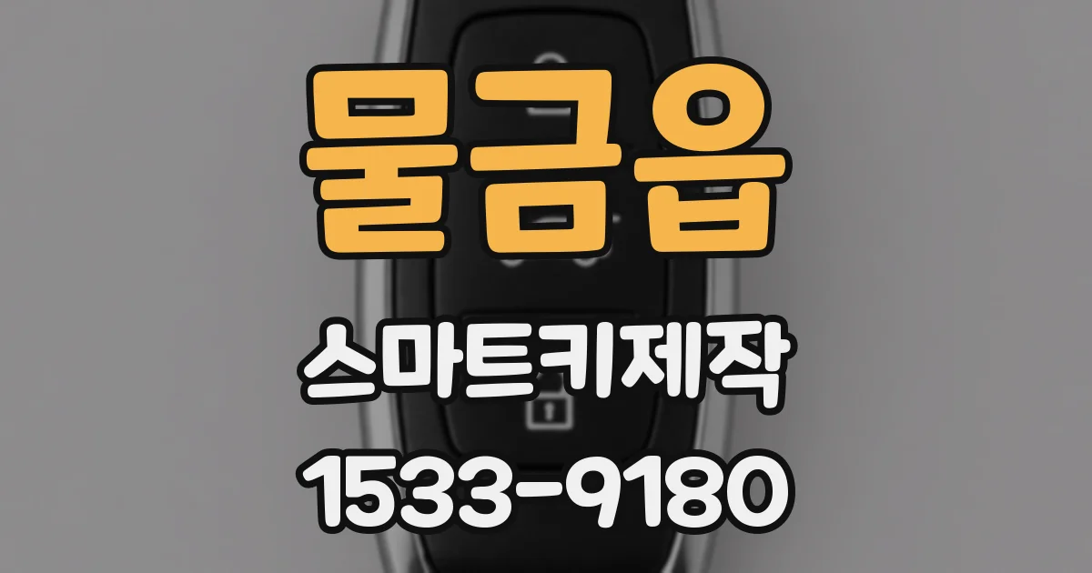 물금읍 스마트키제작