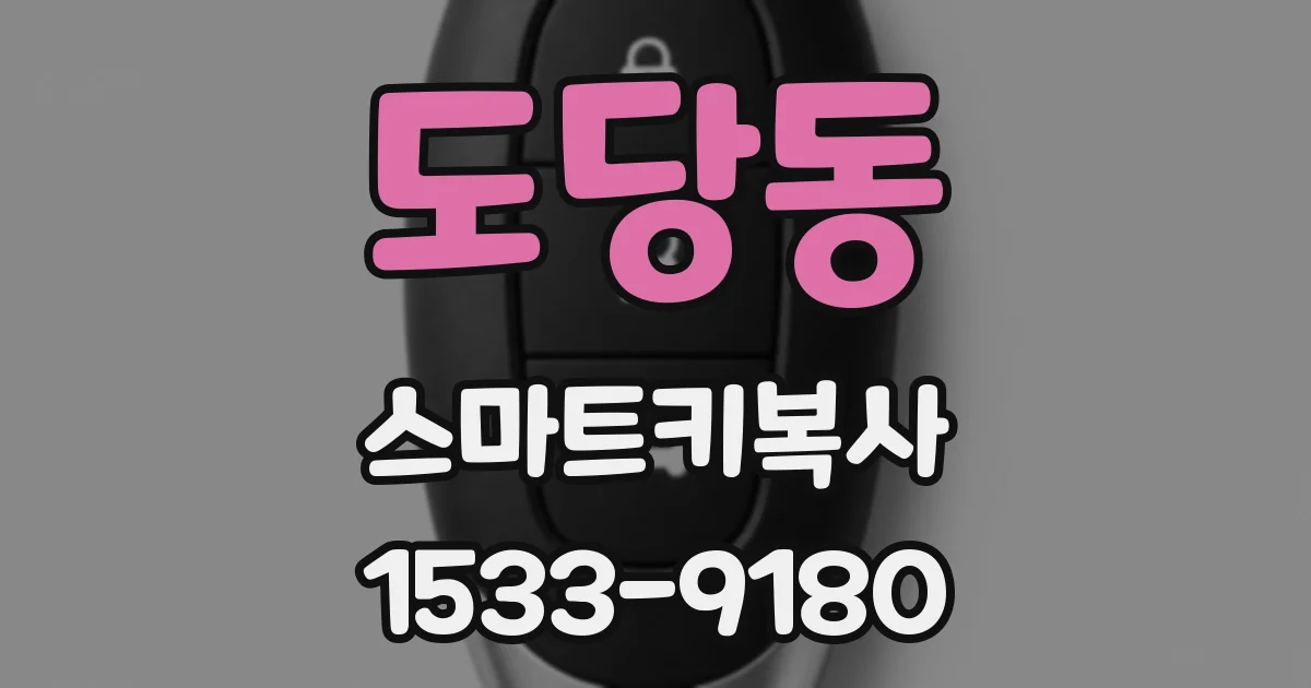 도당동 스마트키복사