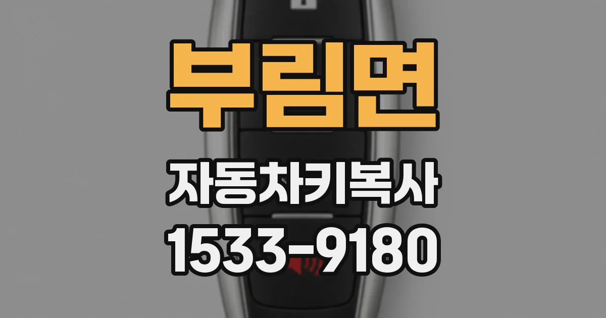 부림면 자동차키복사
