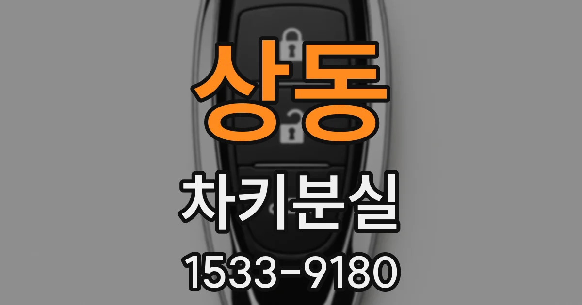 상동 차키분실