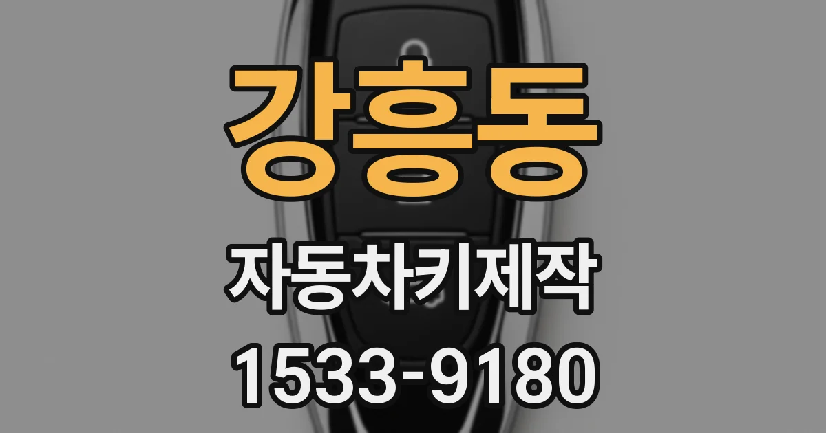 강흥동 자동차키제작