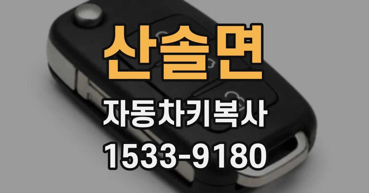 산솔면 자동차키복사