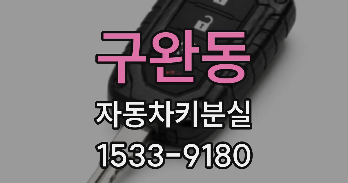 구완동 자동차키분실