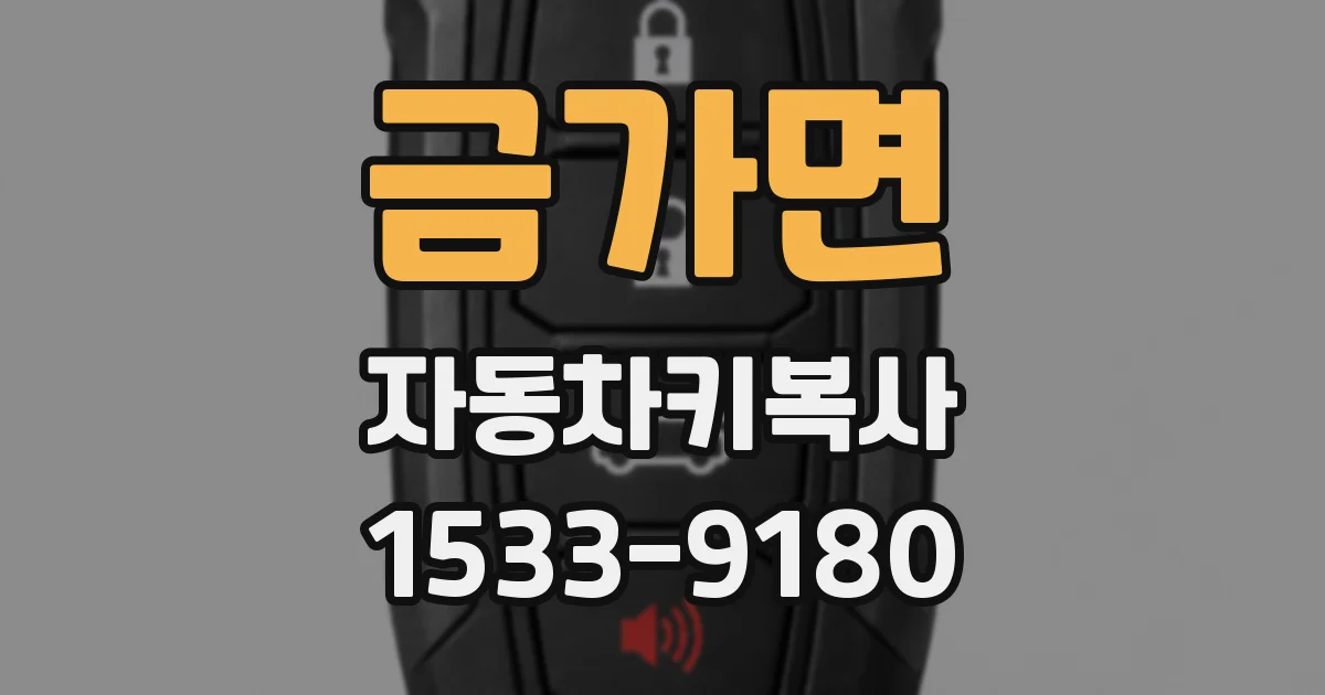 금가면 자동차키복사