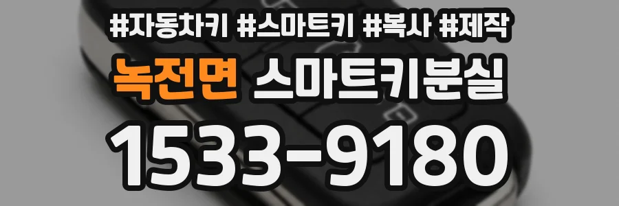녹전면 스마트키분실