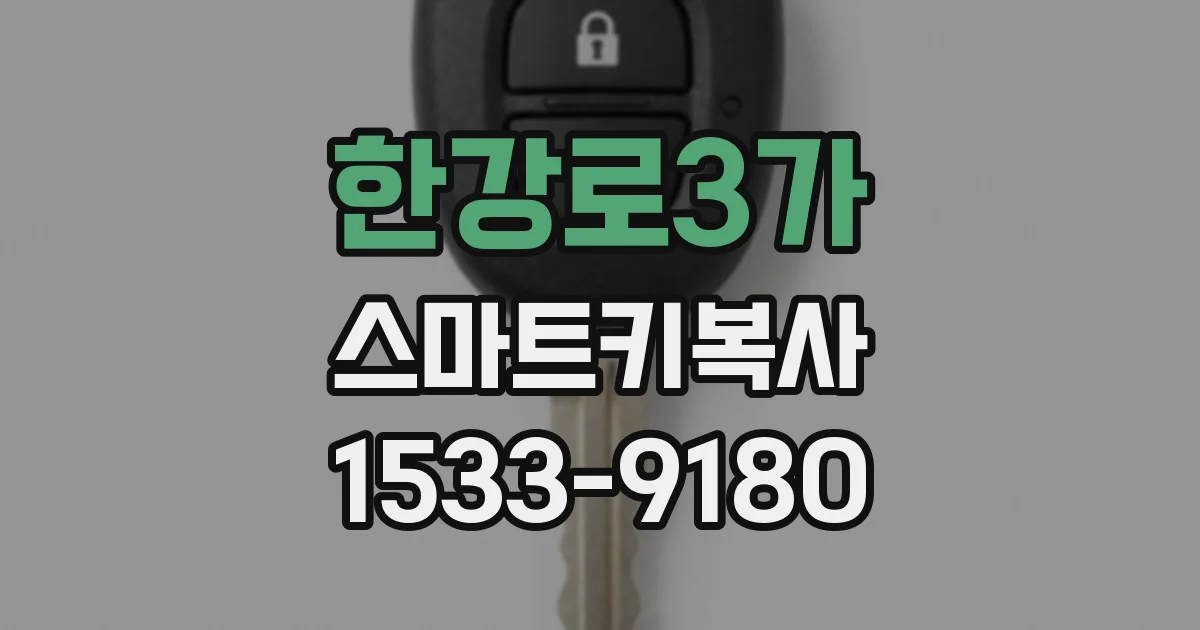 한강로3가 스마트키복사