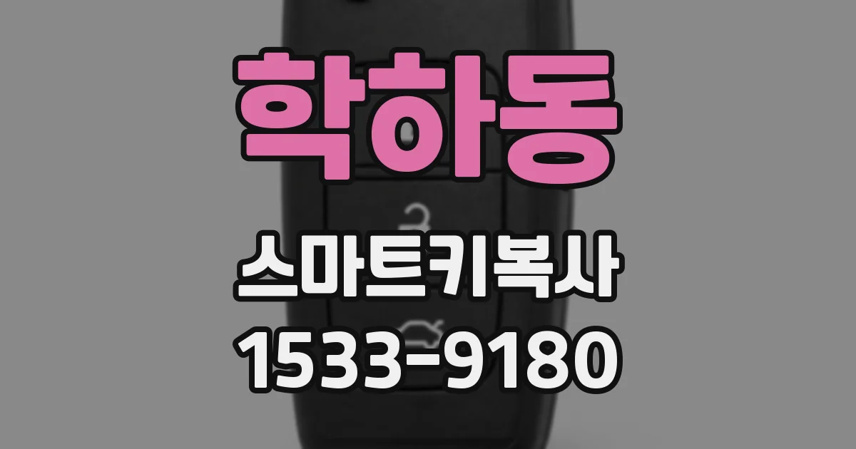 학하동 스마트키복사