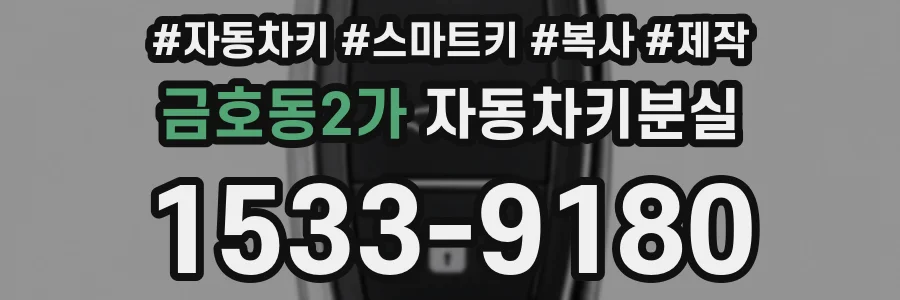 금호동2가 자동차키분실