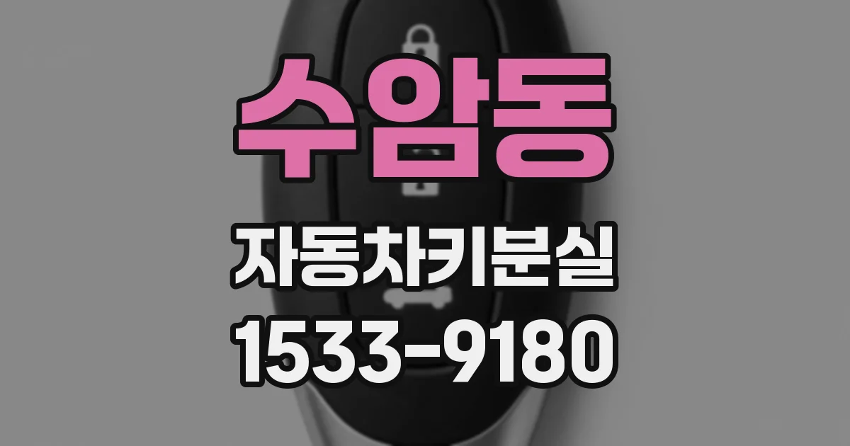 수암동 자동차키분실