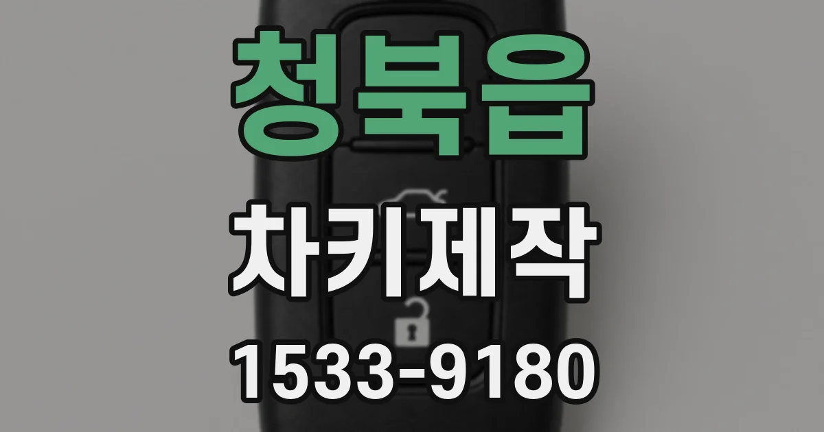 청북읍 차키제작