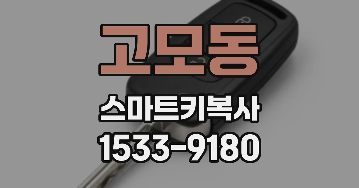 고모동 스마트키복사