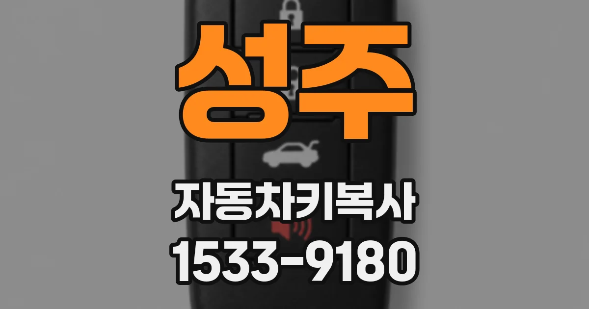 성주 자동차키복사