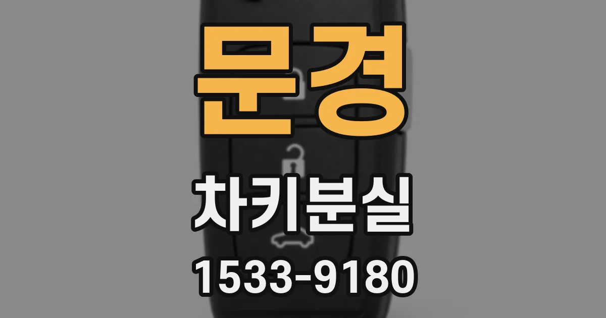 문경 차키분실