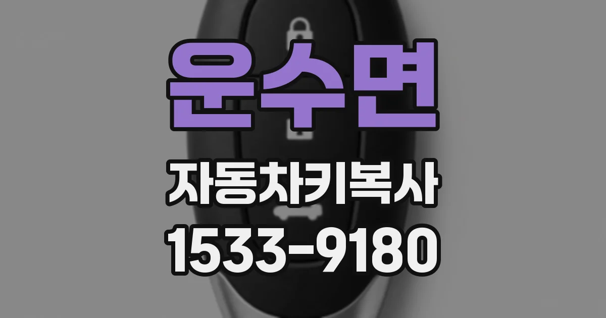 운수면 자동차키복사