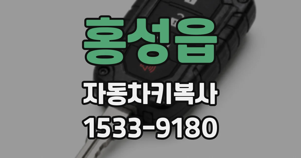 홍성읍 자동차키복사