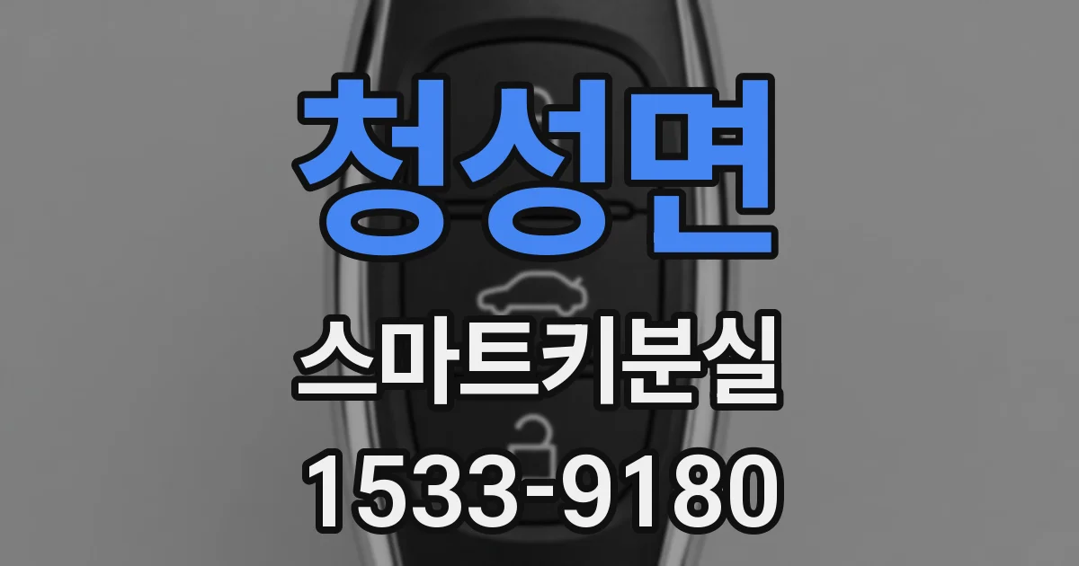 청성면 스마트키분실