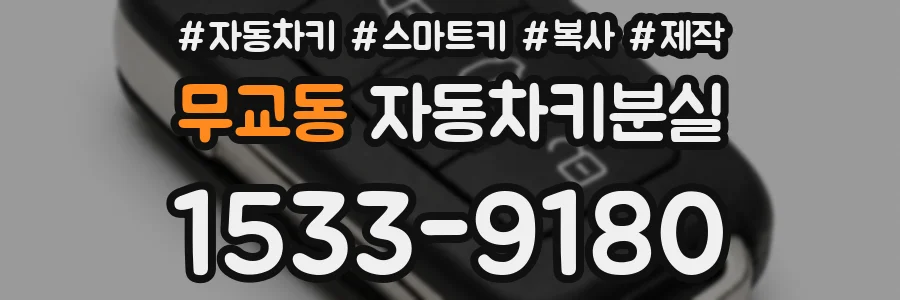 무교동 자동차키분실