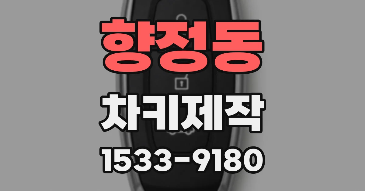 향정동 차키제작