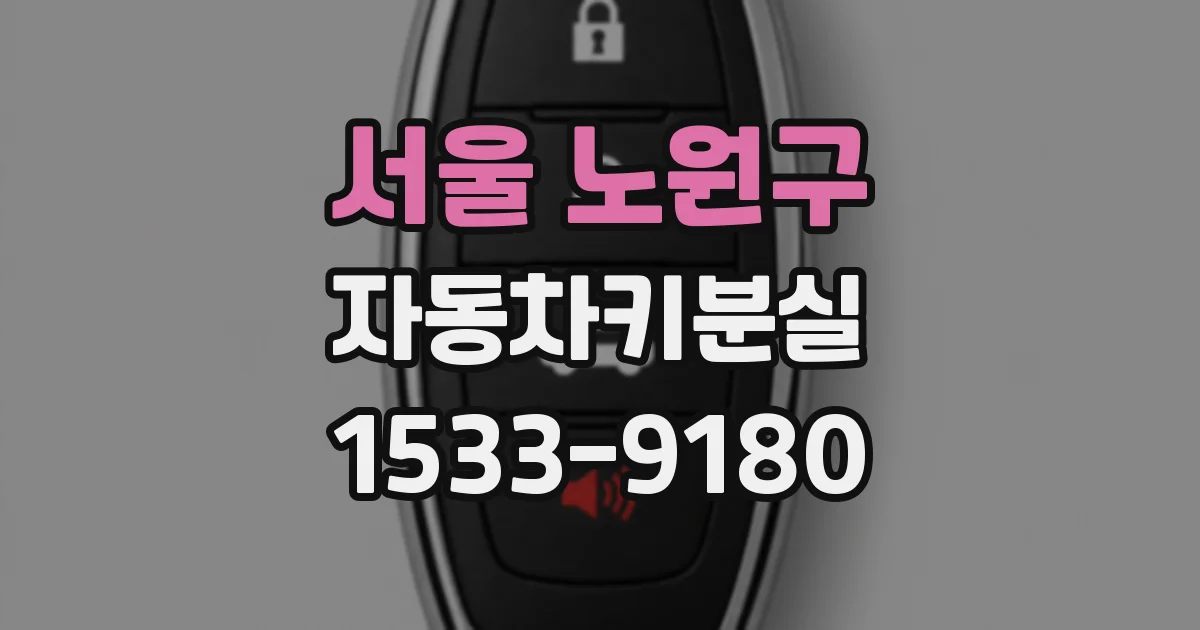 서울 노원구 자동차키분실
