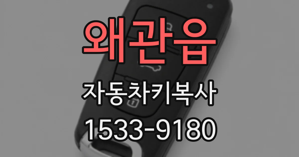왜관읍 자동차키복사