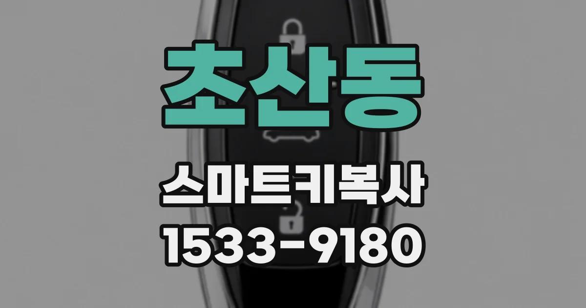 초산동 스마트키복사