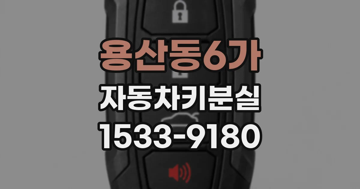 용산동6가 자동차키분실