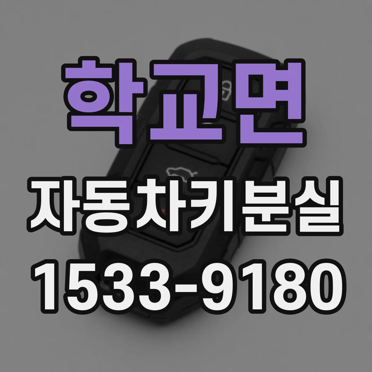 학교면 자동차키분실