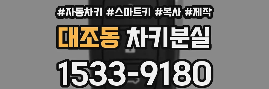 대조동 차키분실