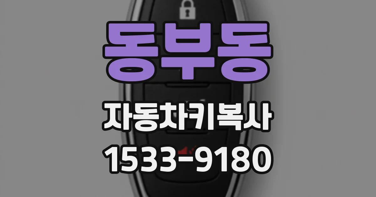 동부동 자동차키복사