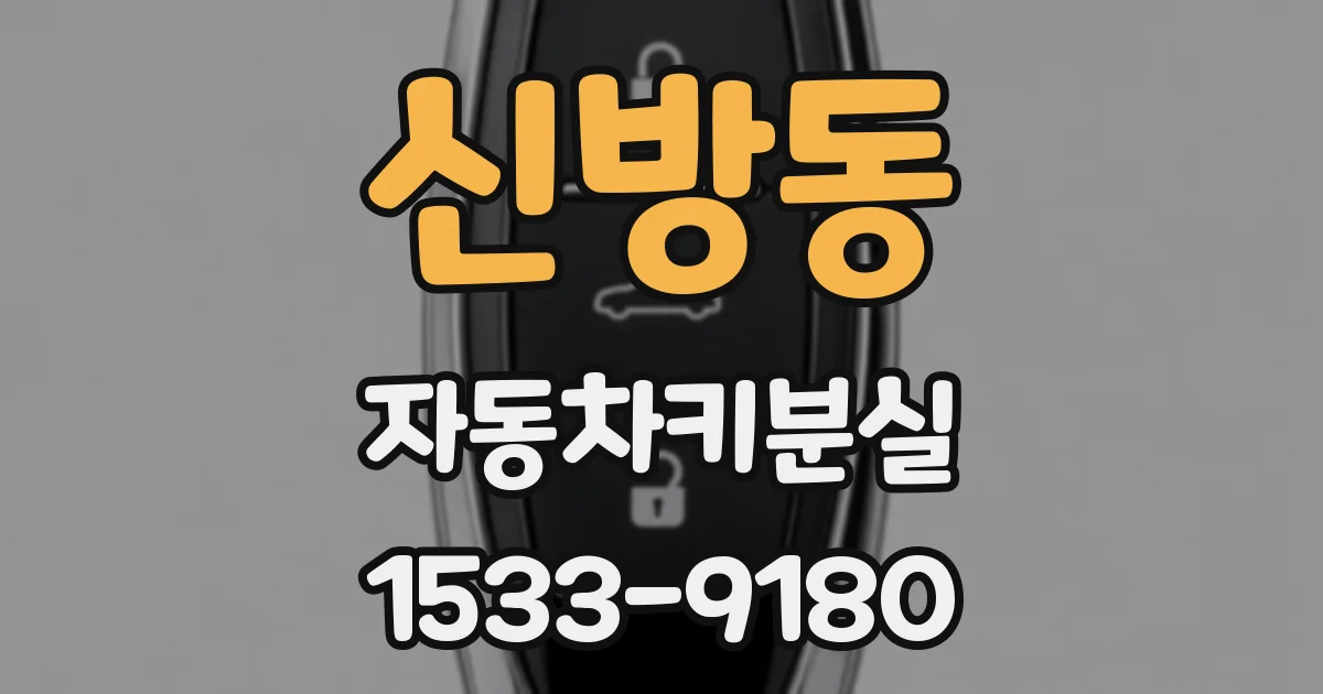 신방동 자동차키분실