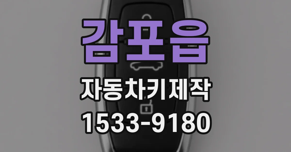 감포읍 자동차키제작