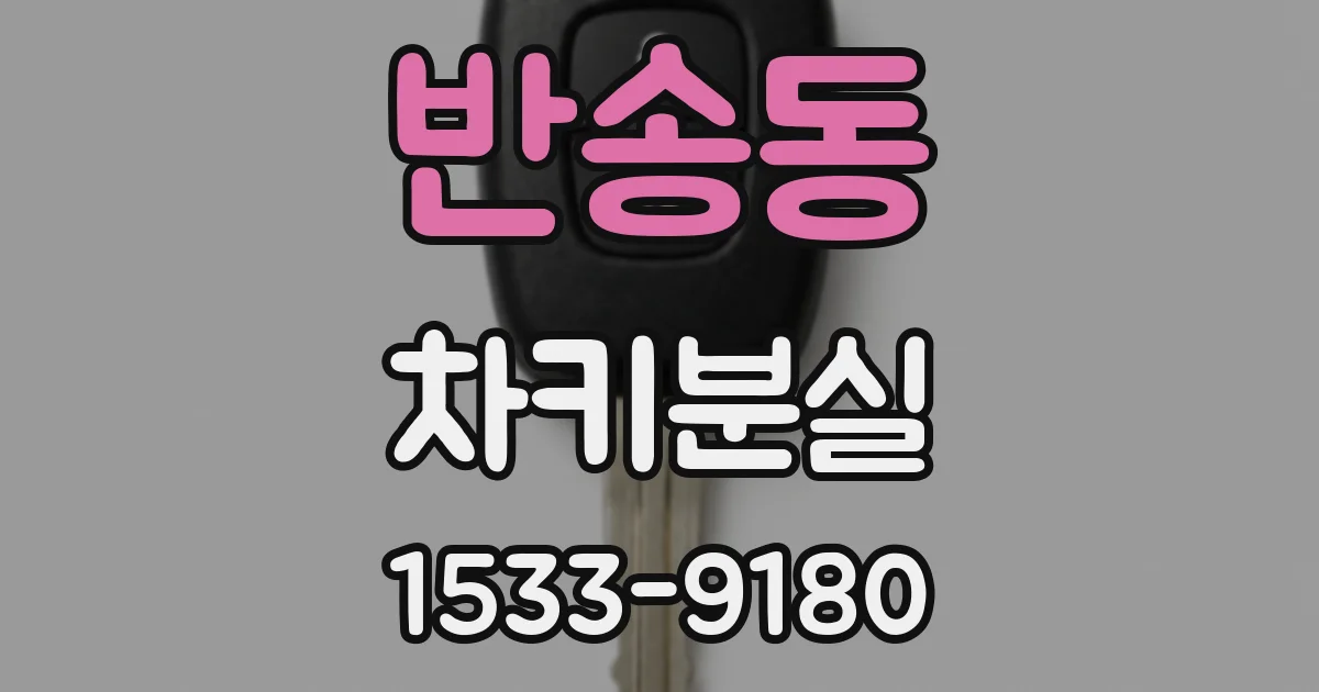 반송동 차키분실