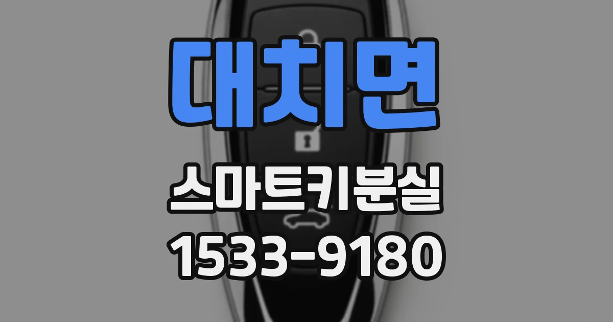 대치면 스마트키분실