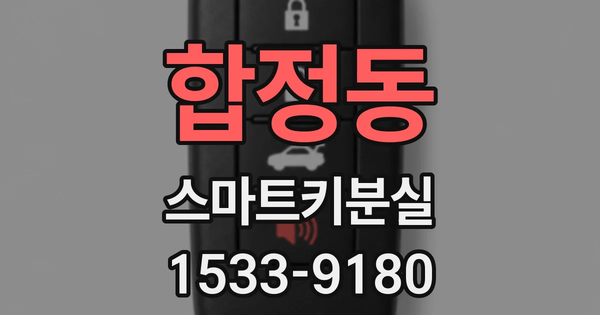 합정동 스마트키분실