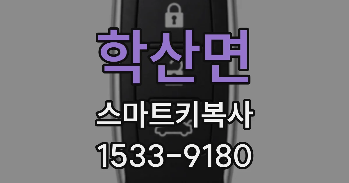 학산면 스마트키복사