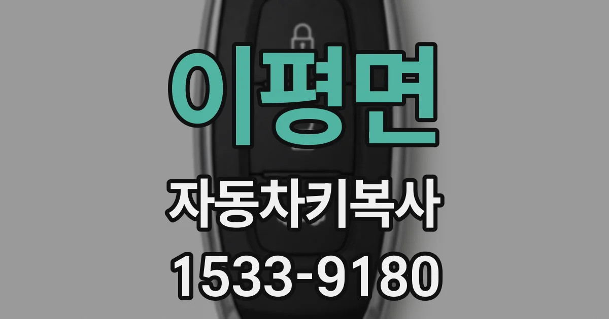 이평면 자동차키복사