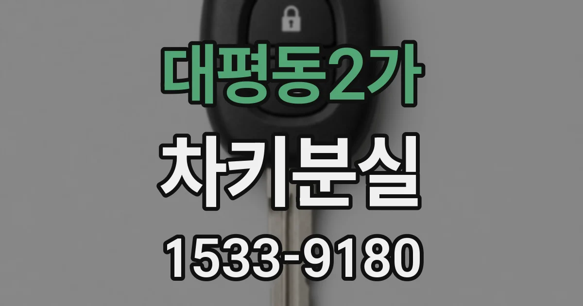 대평동2가 차키분실