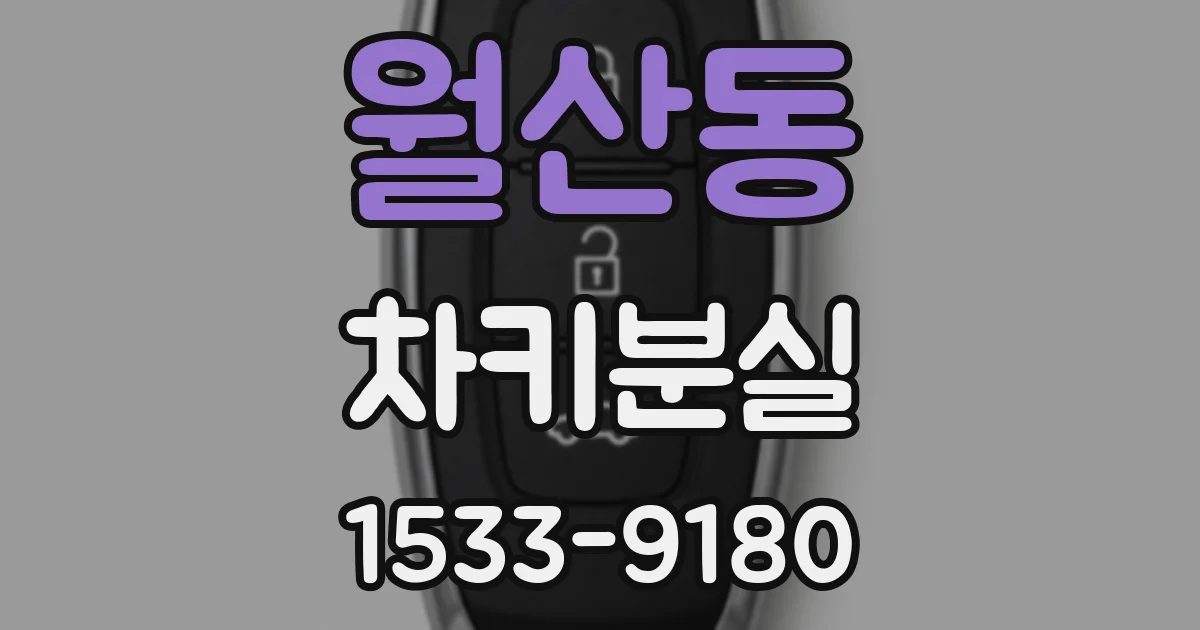 월산동 차키분실