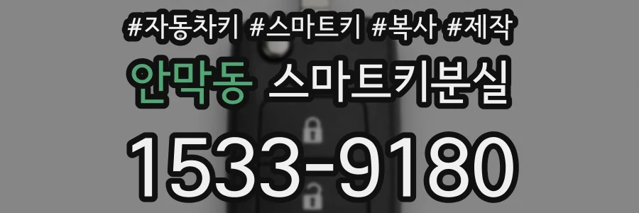 안막동 스마트키분실
