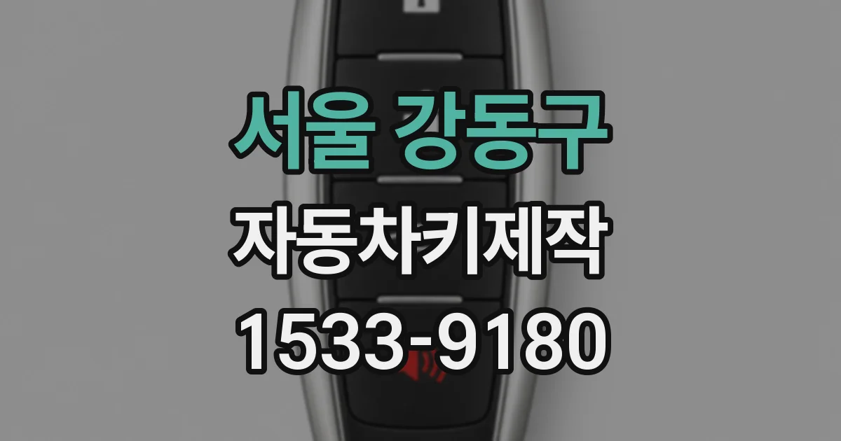 서울 강동구 자동차키제작