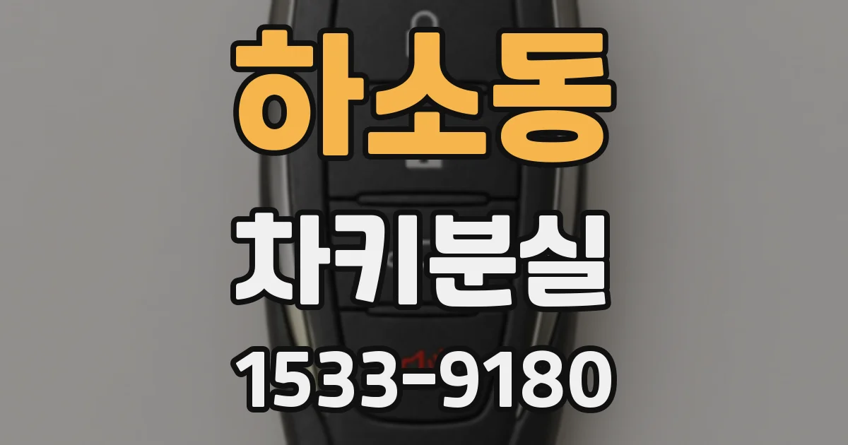 하소동 차키분실