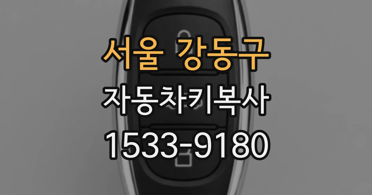 서울 강동구 자동차키복사